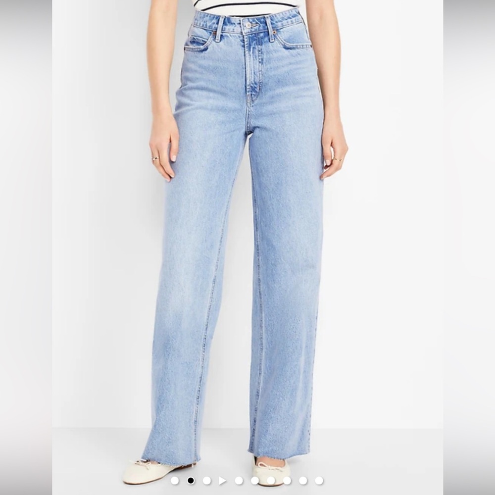 Old Navy Extra High Rise Wide Leg Jeans